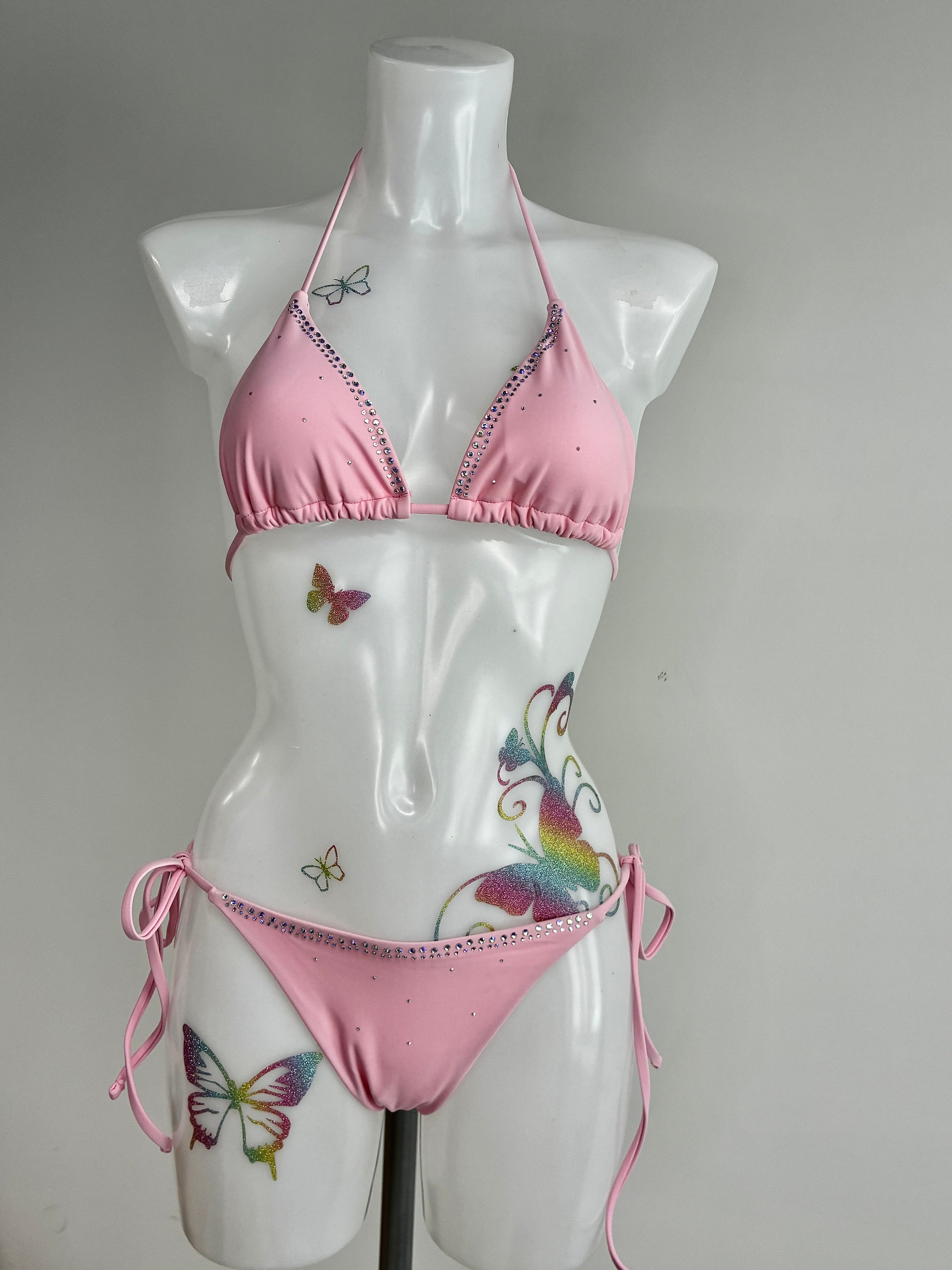 Pink Crystal Bikini