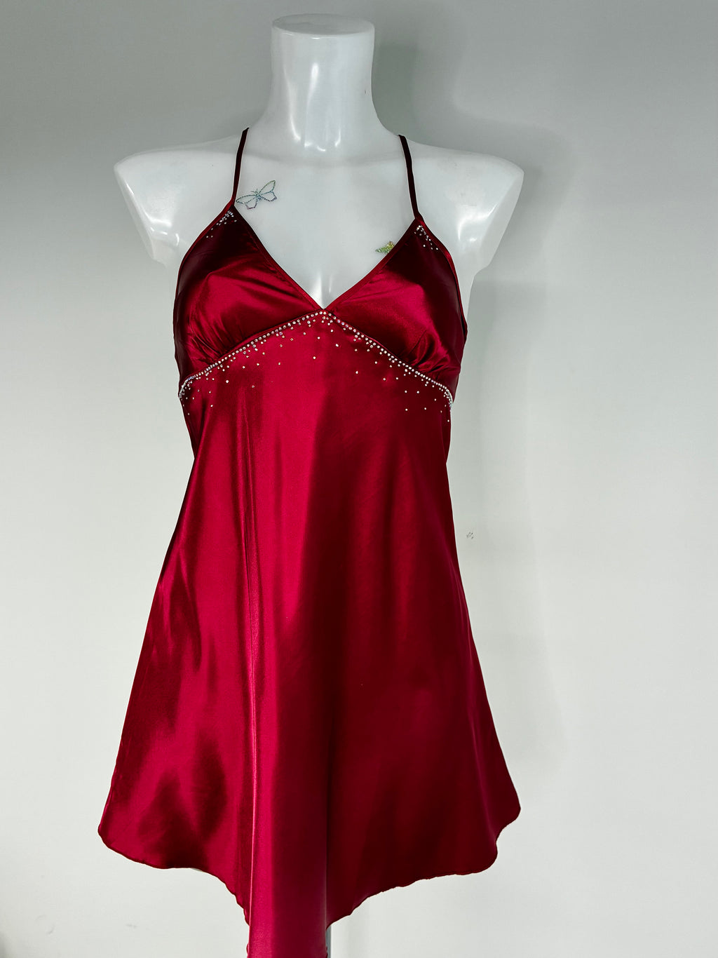 Red Crystal Bow Dress