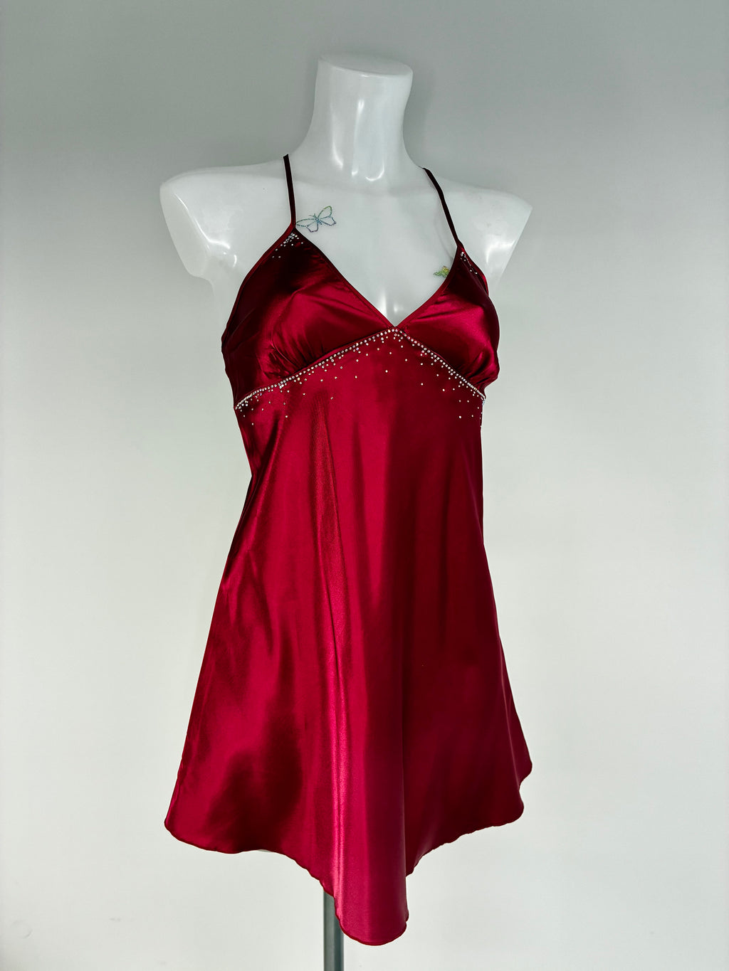 Red Crystal Bow Dress