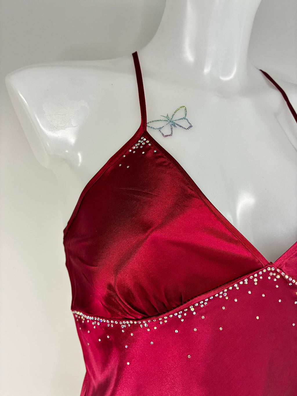 Red Crystal Bow Dress