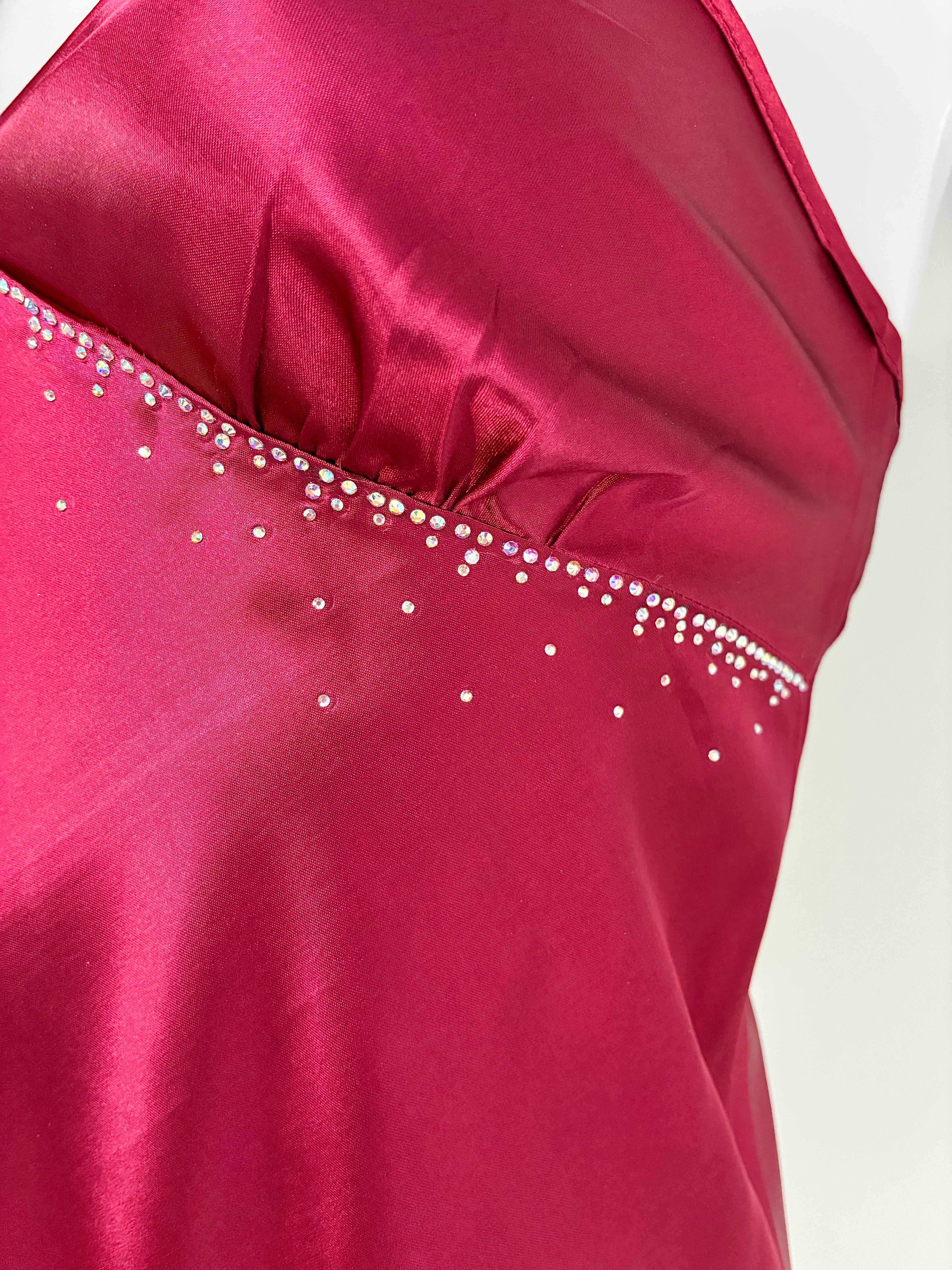 Red Crystal Bow Dress
