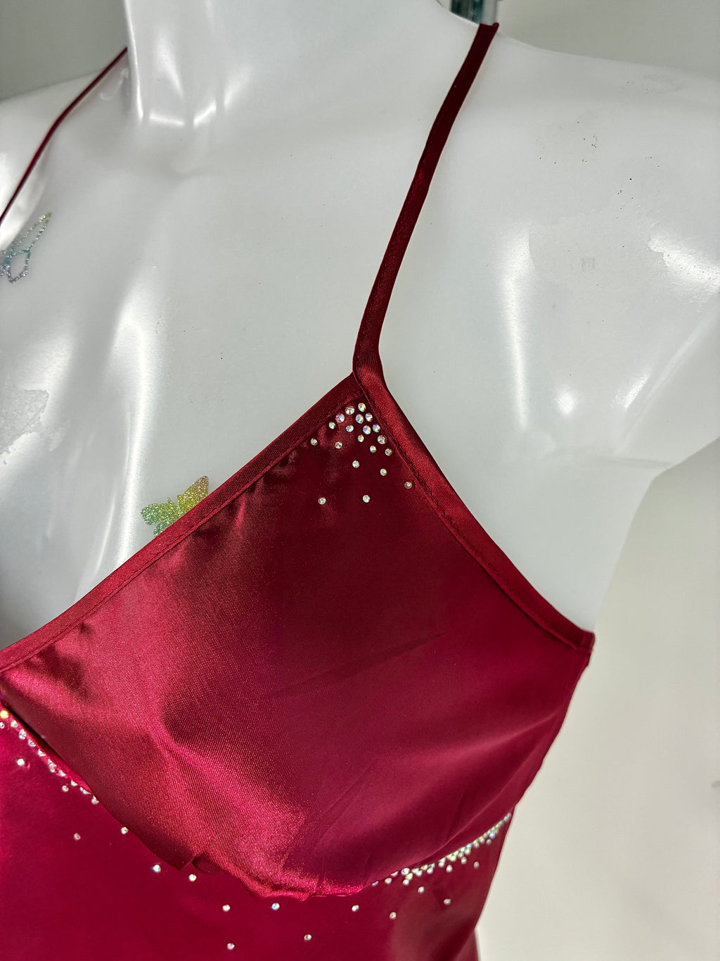 Red Crystal Bow Dress