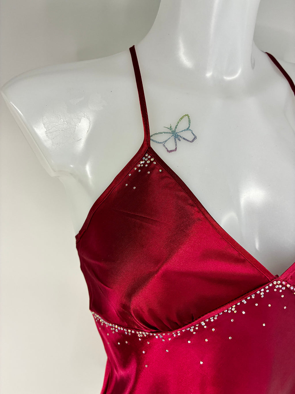 Red Crystal Bow Dress