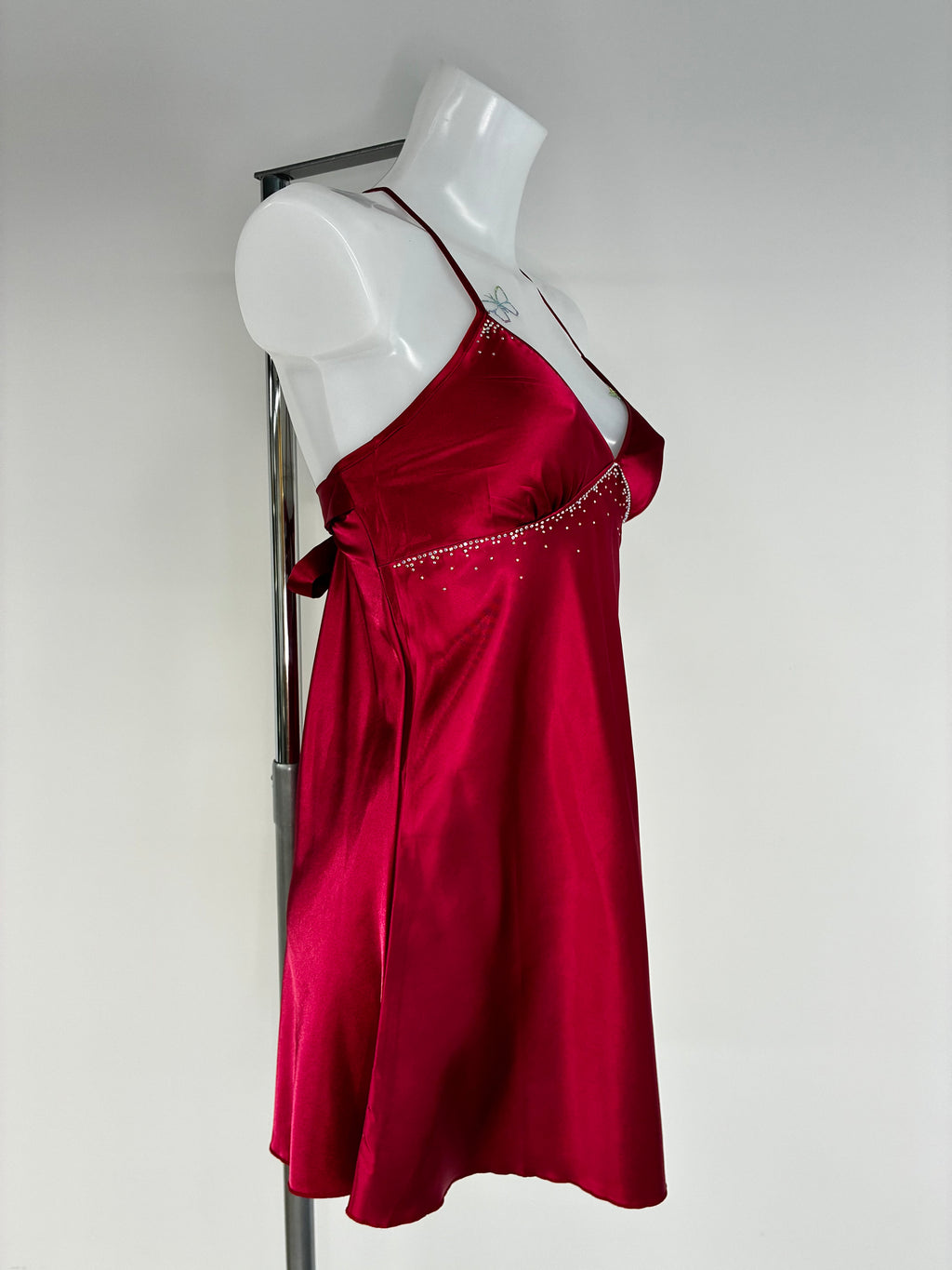 Red Crystal Bow Dress