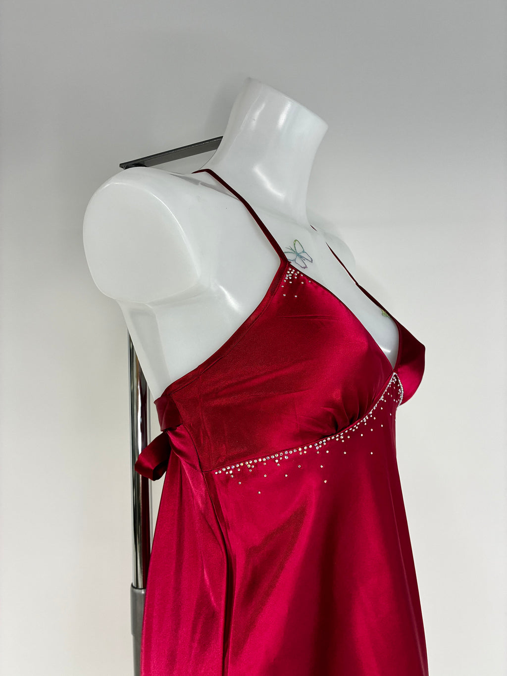 Red Crystal Bow Dress