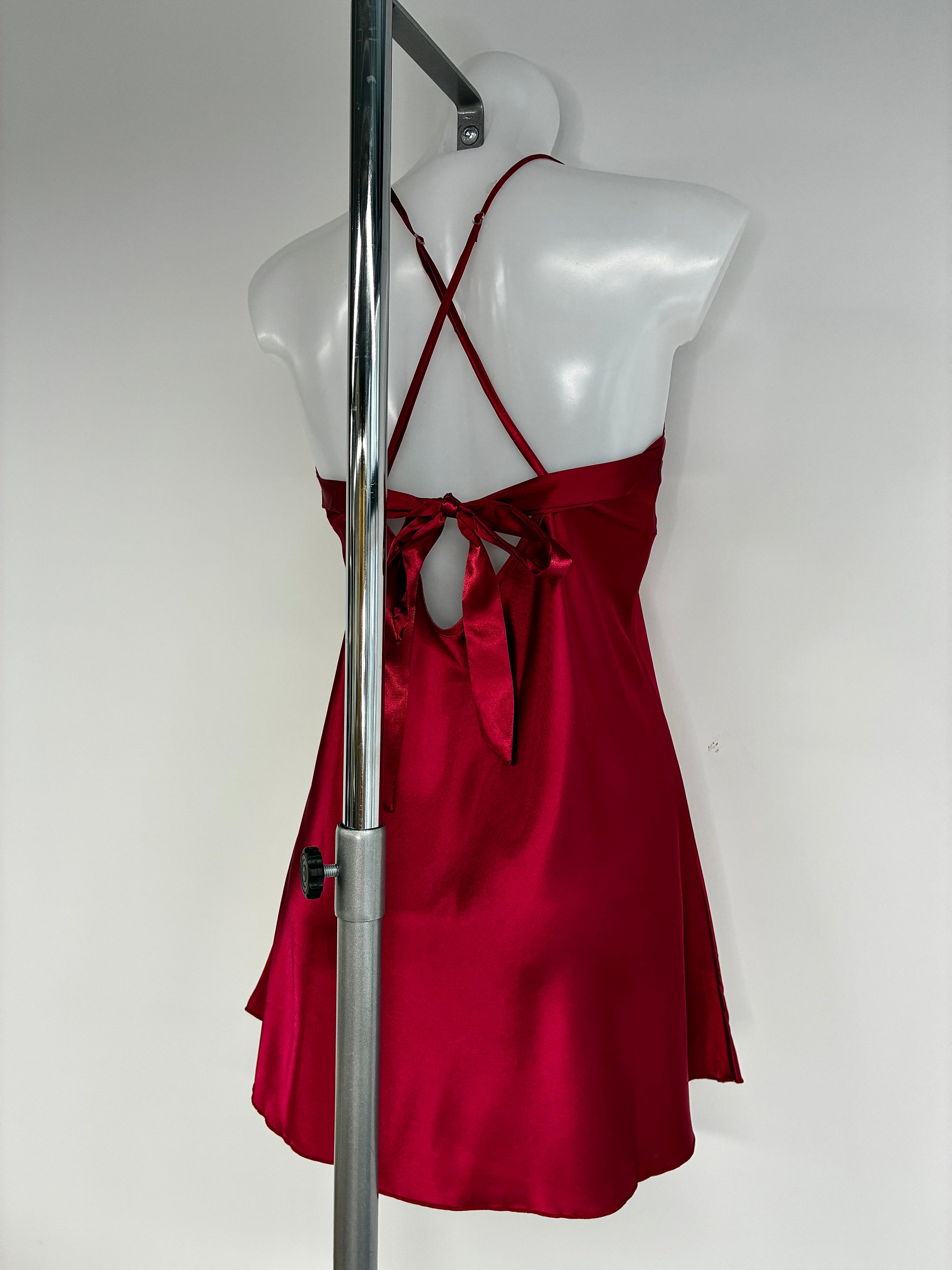Red Crystal Bow Dress