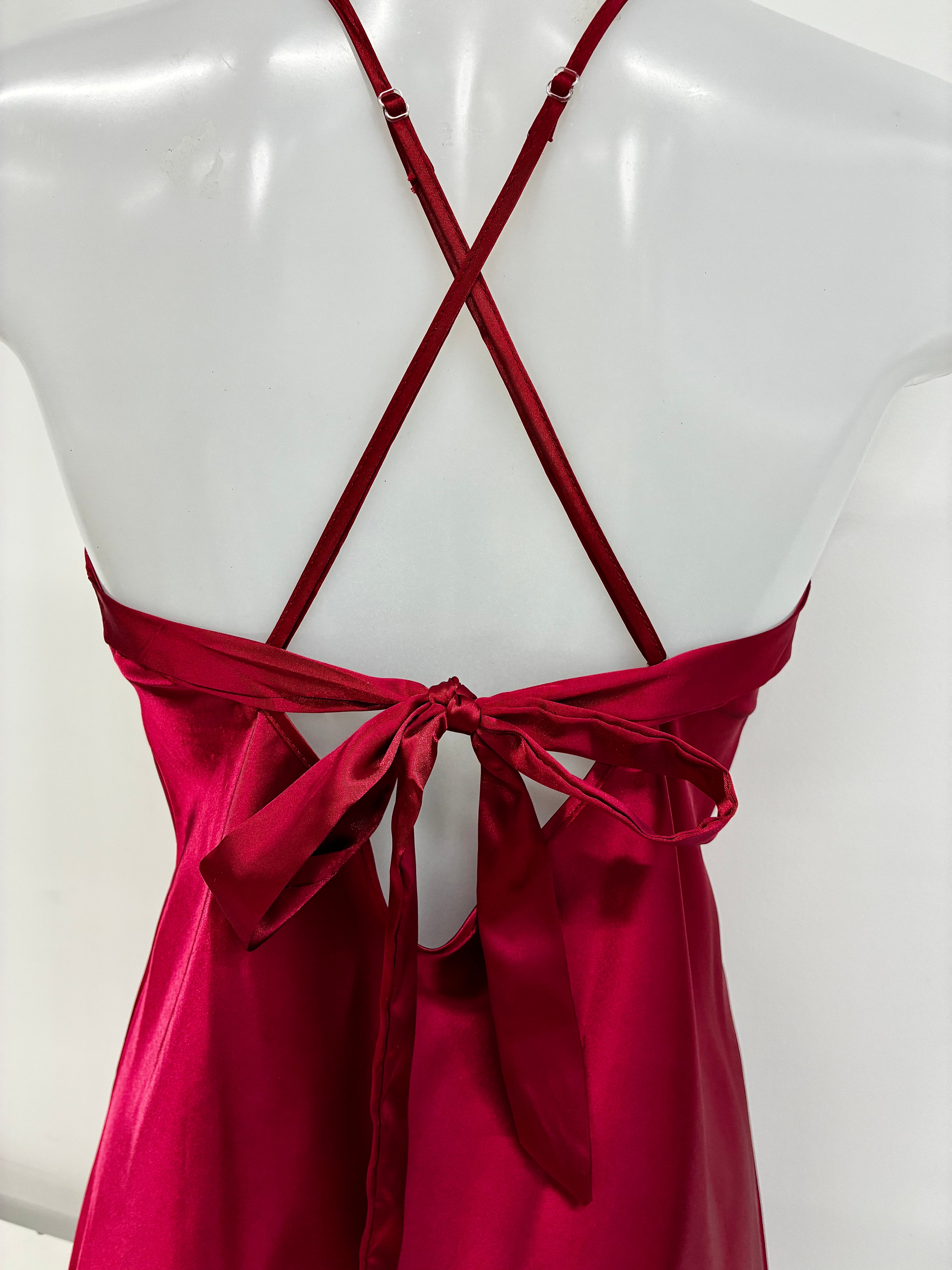 Red Crystal Bow Dress