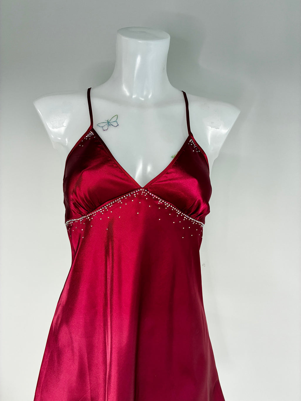 Red Crystal Bow Dress