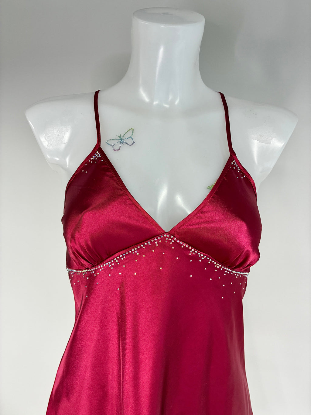 Red Crystal Bow Dress