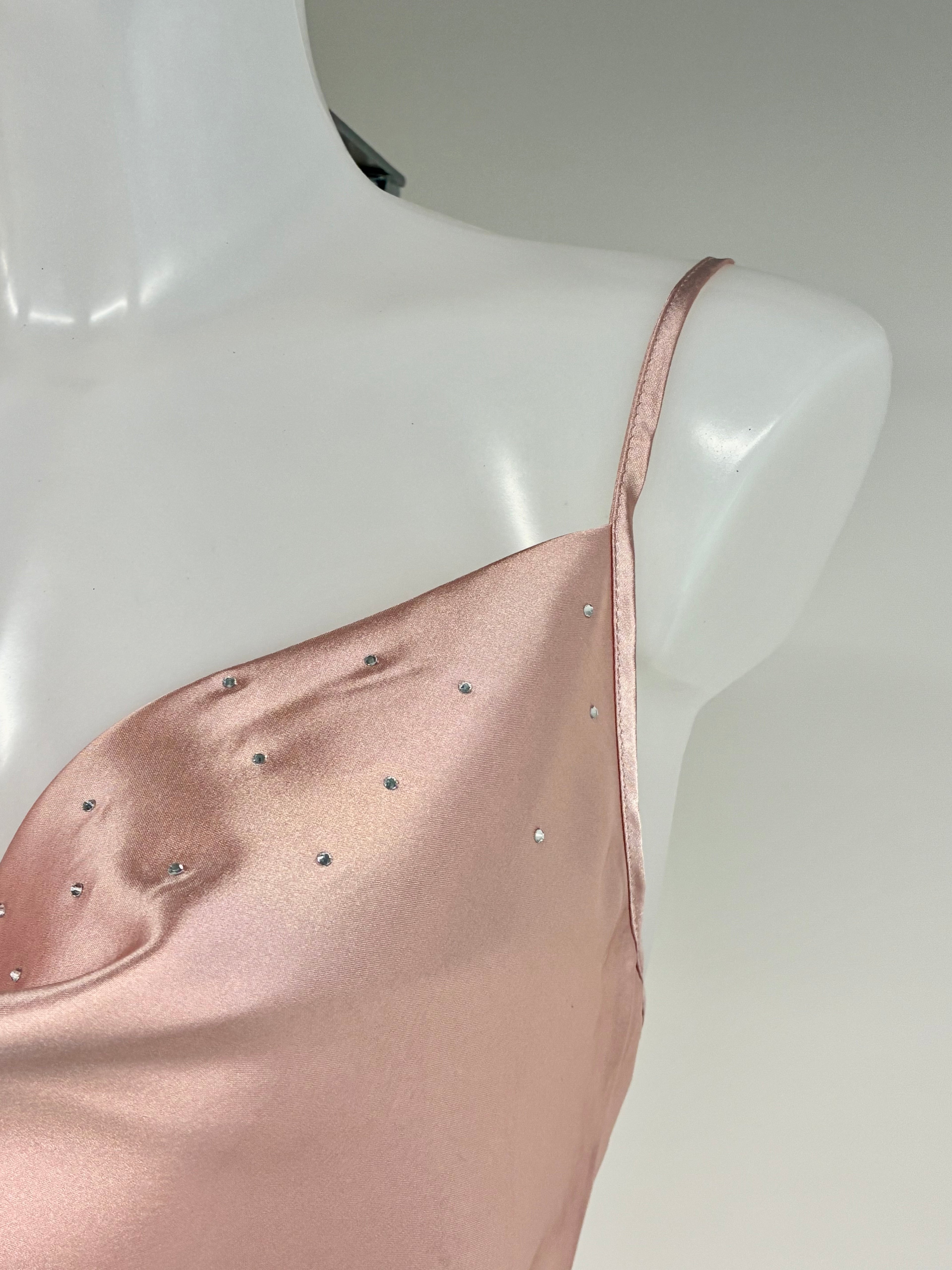 faux satin crystal 2 piece short set