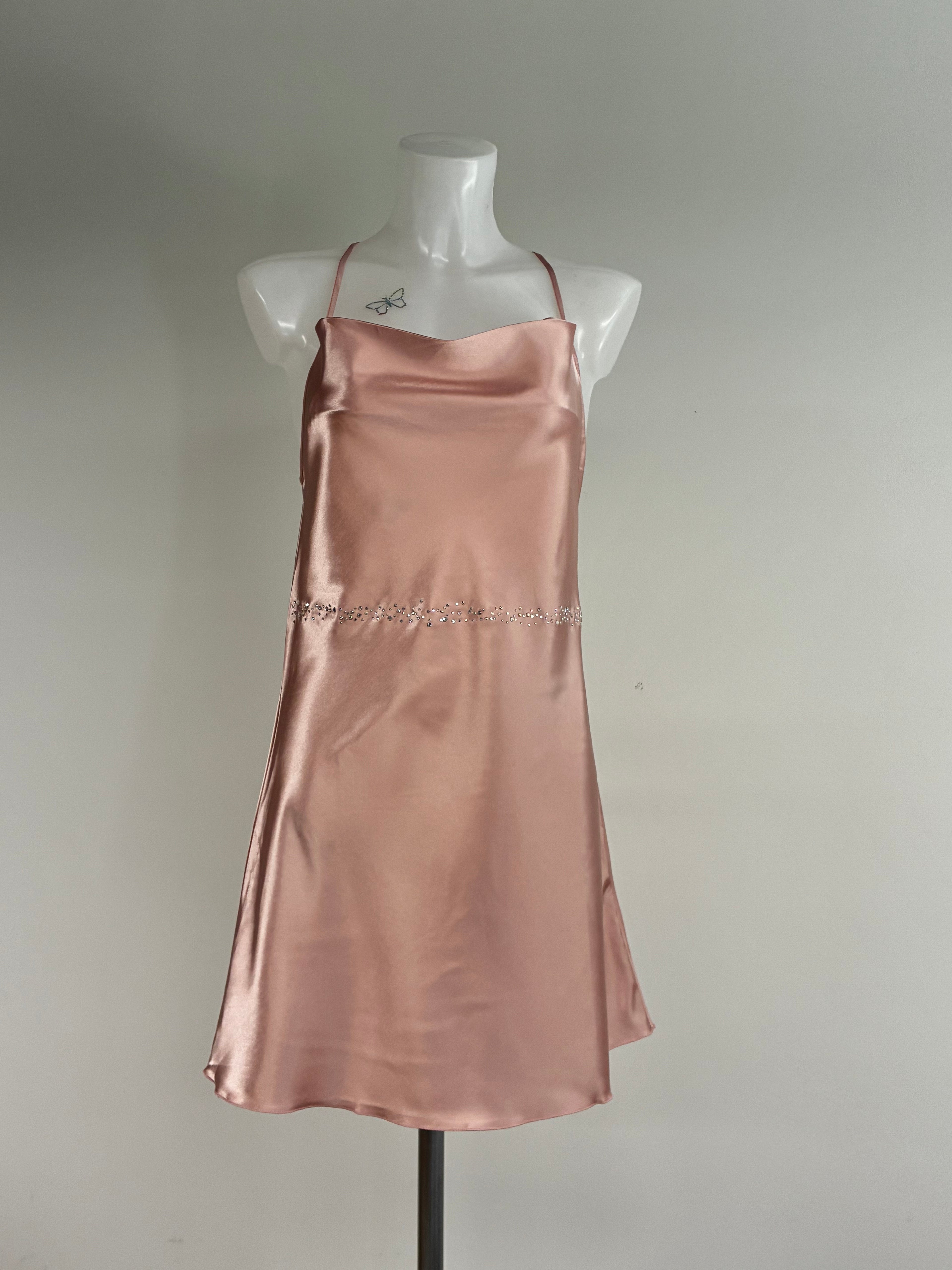 Crystal belt dress