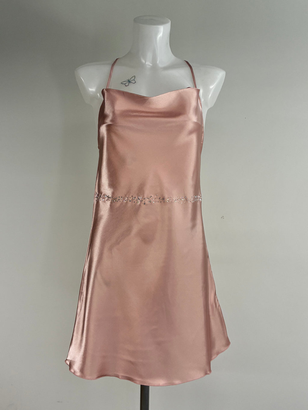 Crystal belt dress