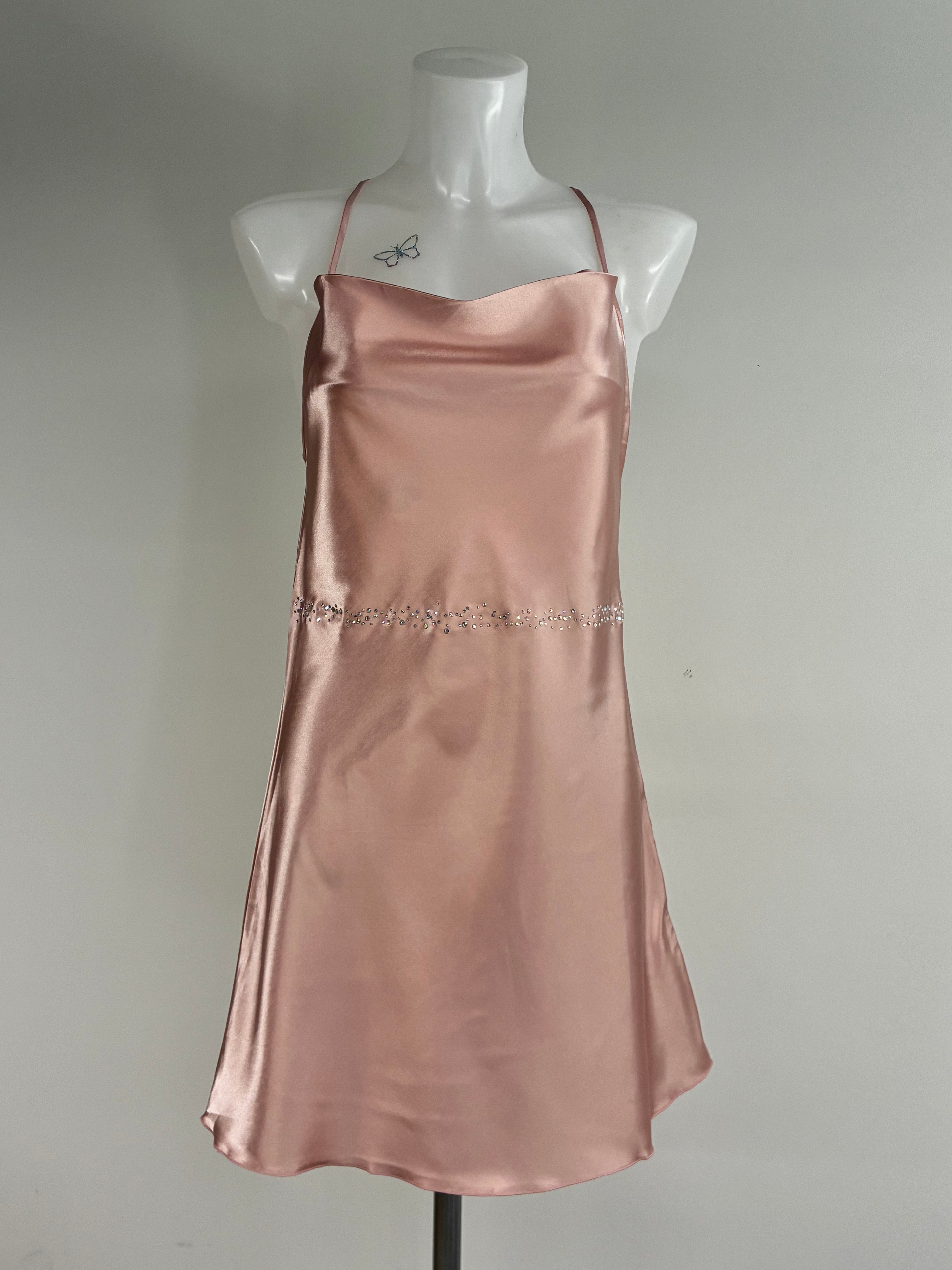 Crystal belt dress