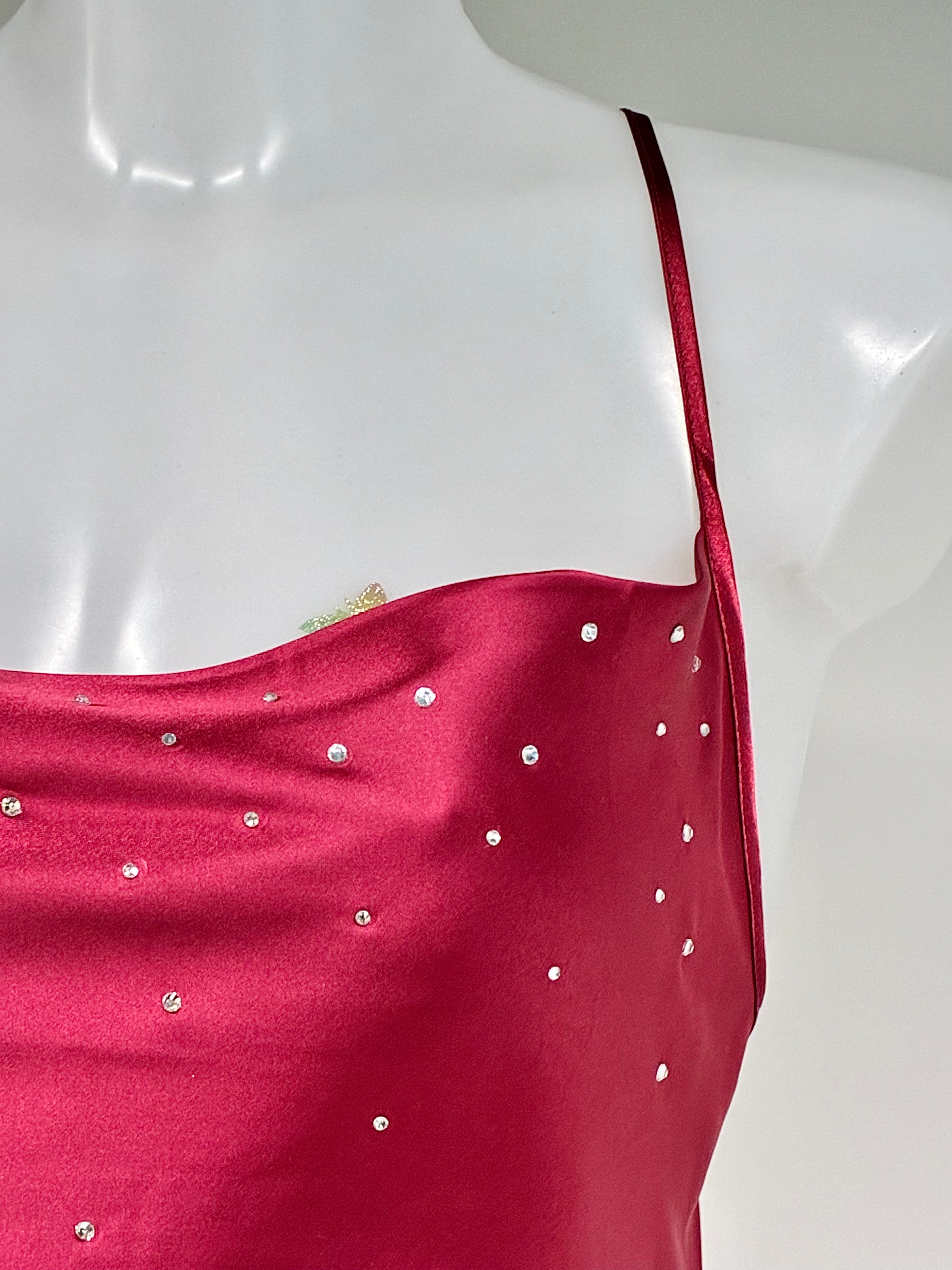Crystal low back dress