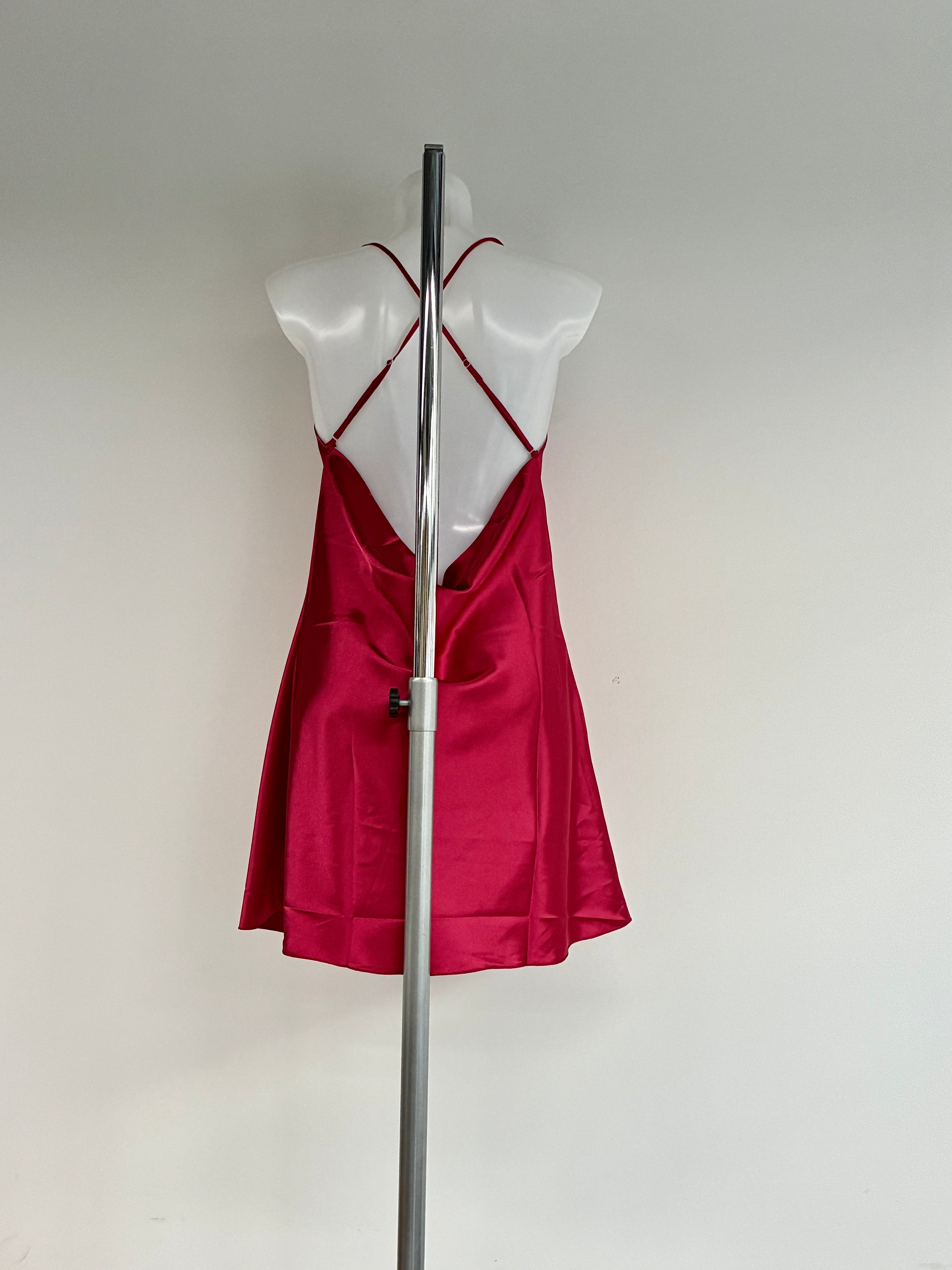 Crystal low back dress