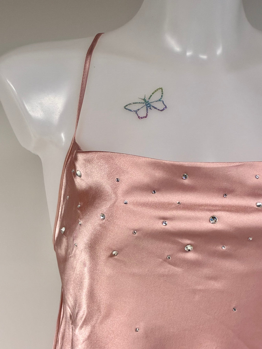 Crystal low back dress