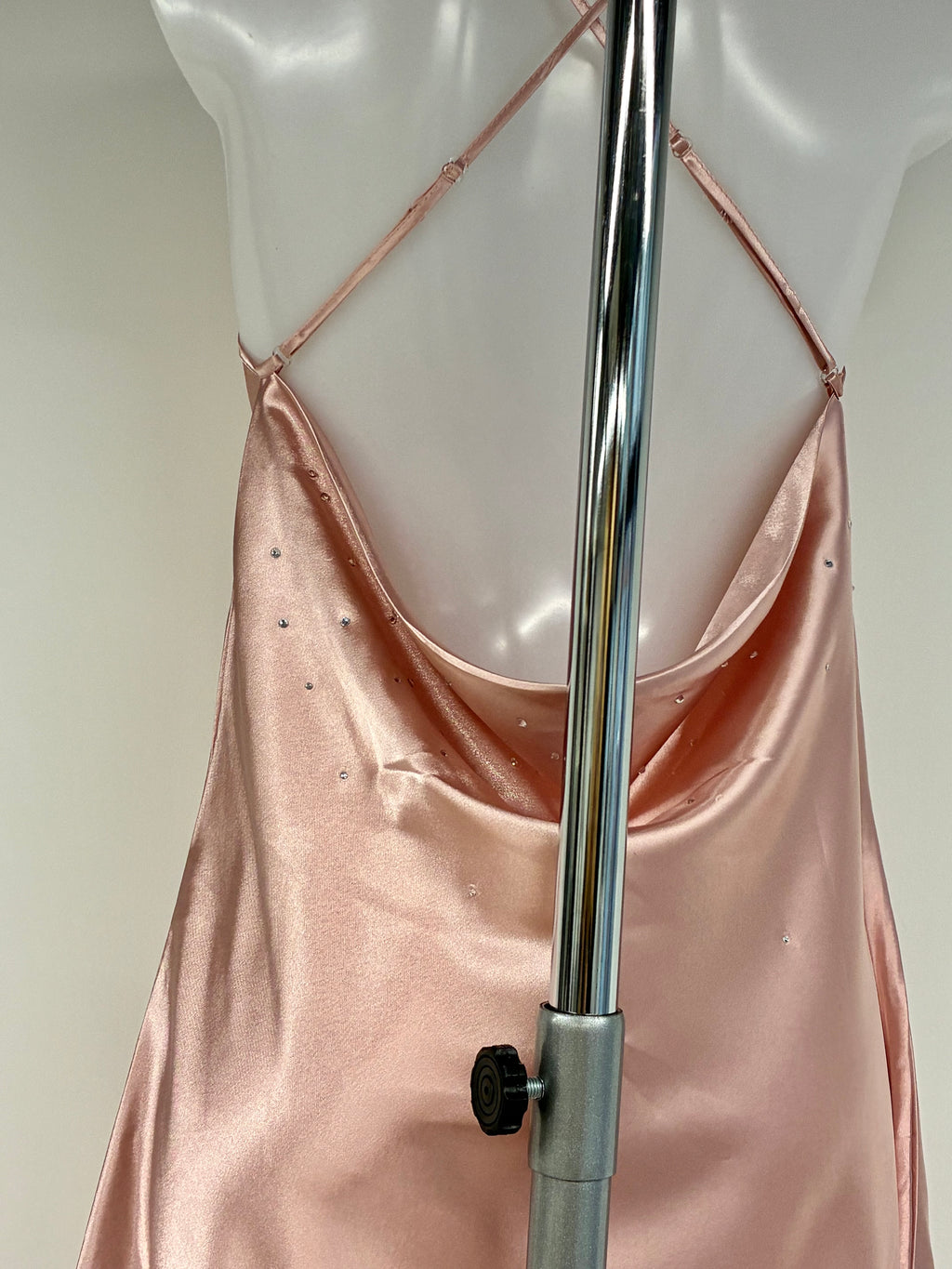 Crystal low back dress