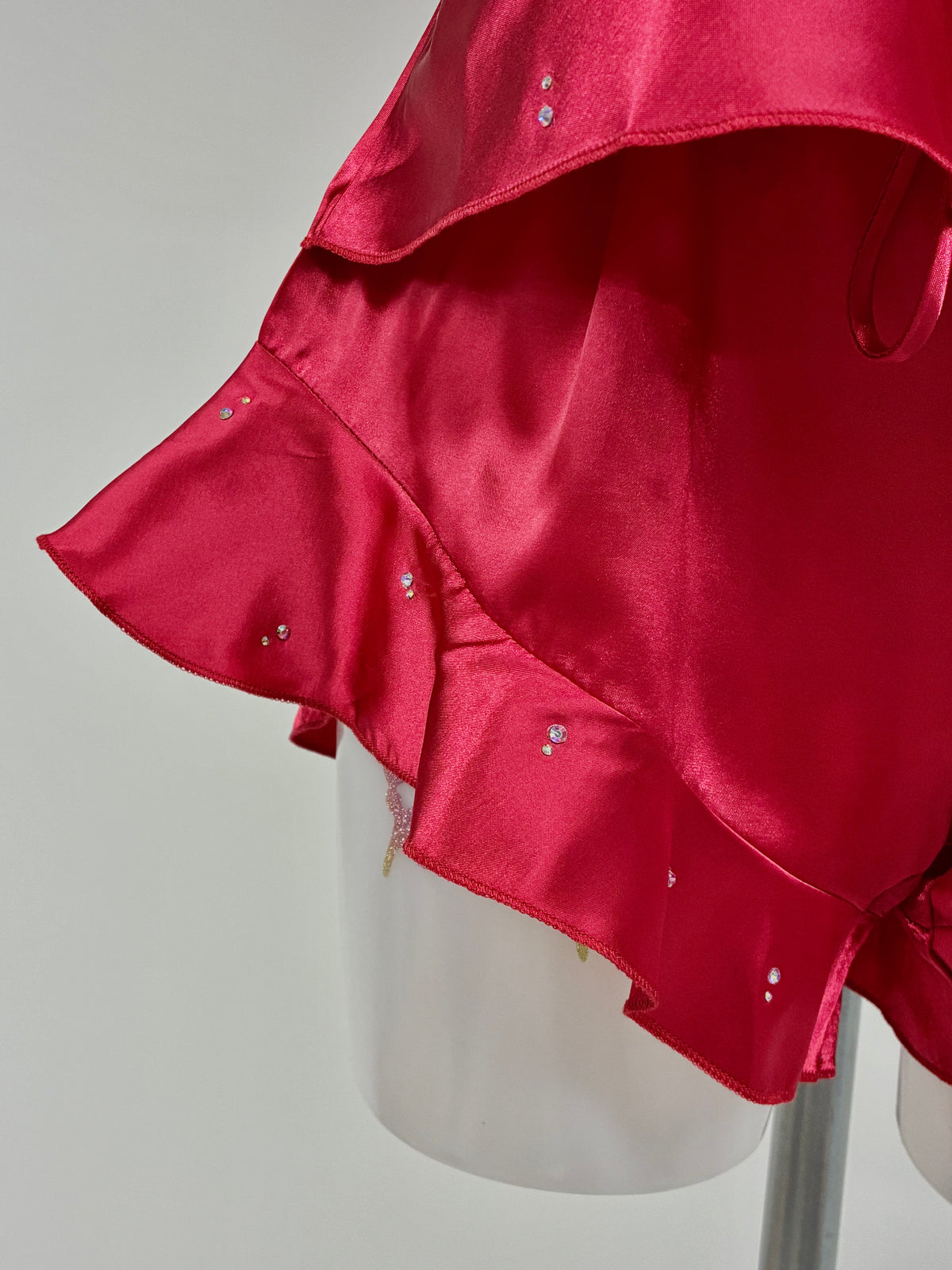 Crystal Red ruffle set co-ord