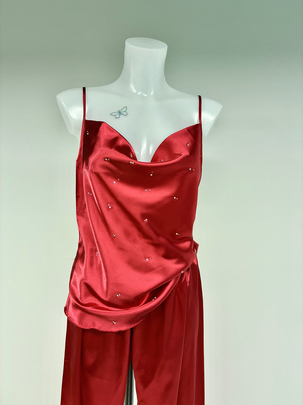 Crystal cowl neck 2 piece co-ord