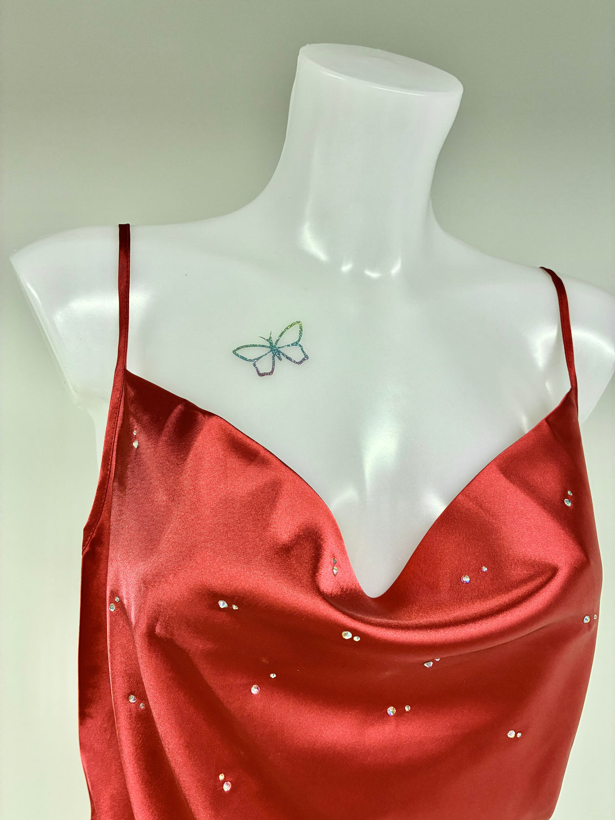 Crystal cowl neck 2 piece co-ord