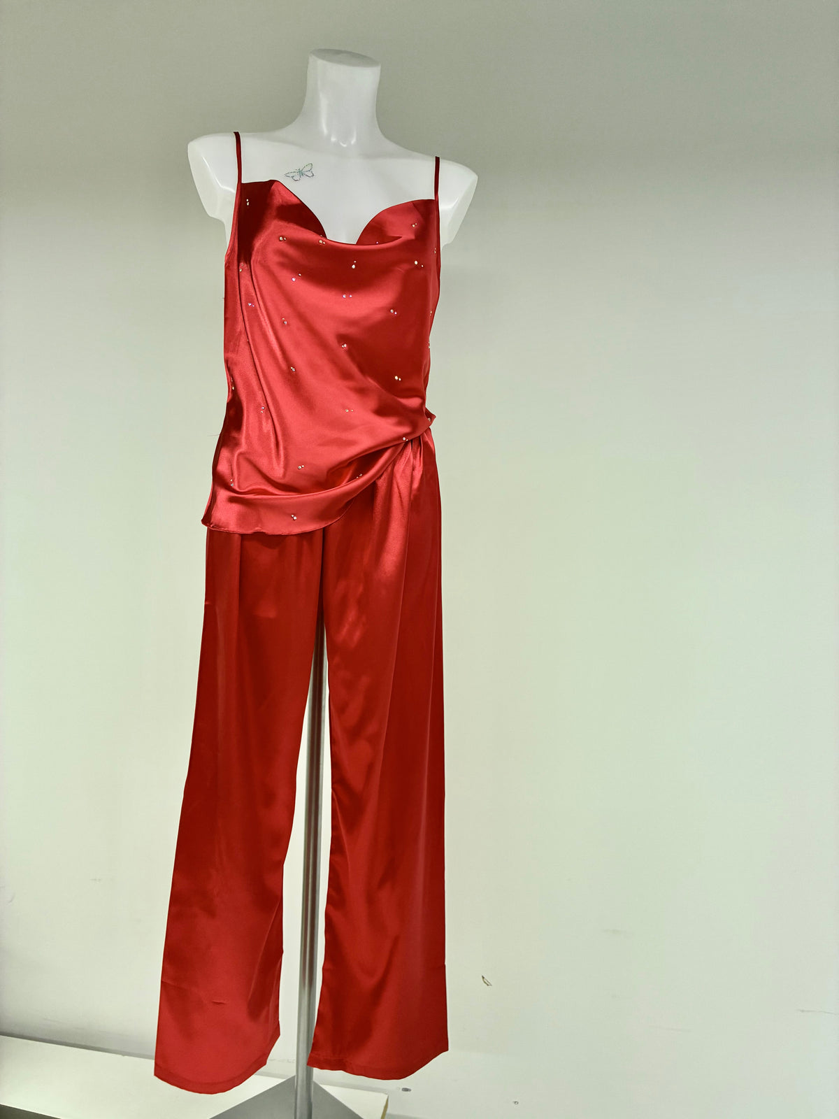 Crystal cowl neck 2 piece co-ord
