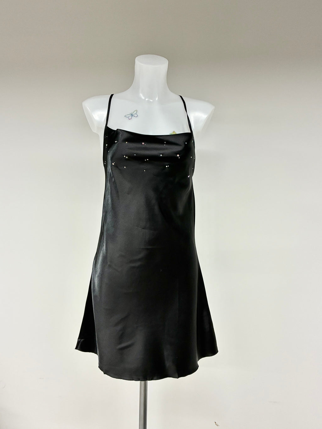 Crystal low back dress