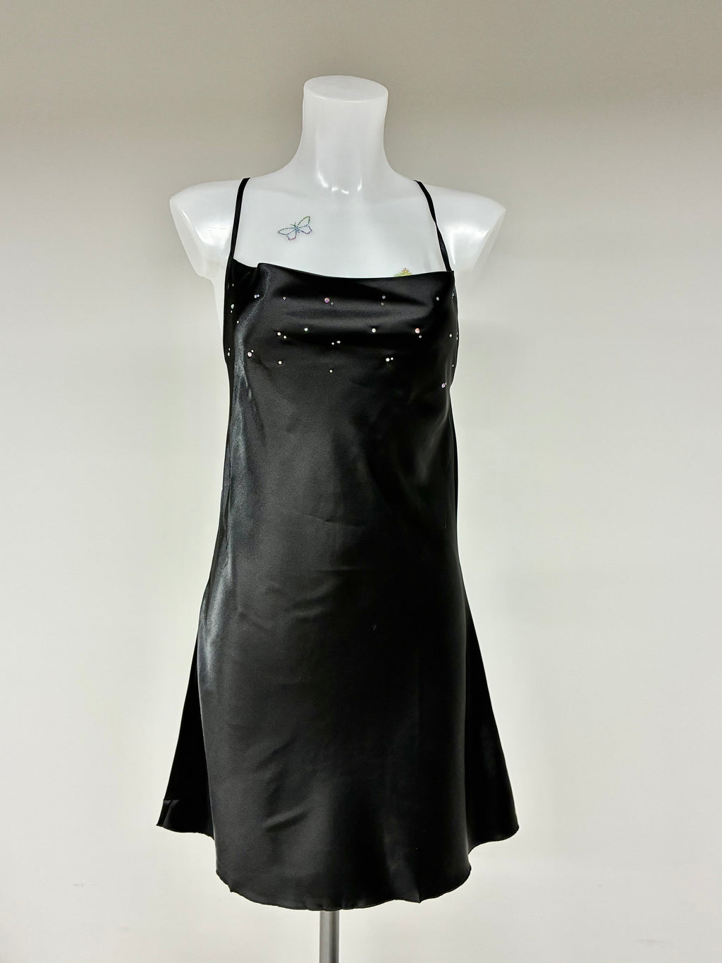 Crystal low back dress