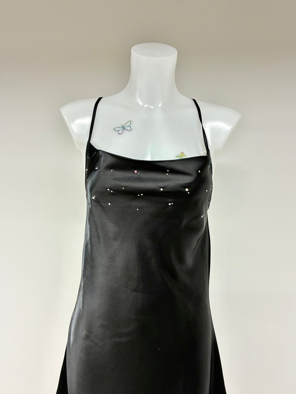 Crystal low back dress