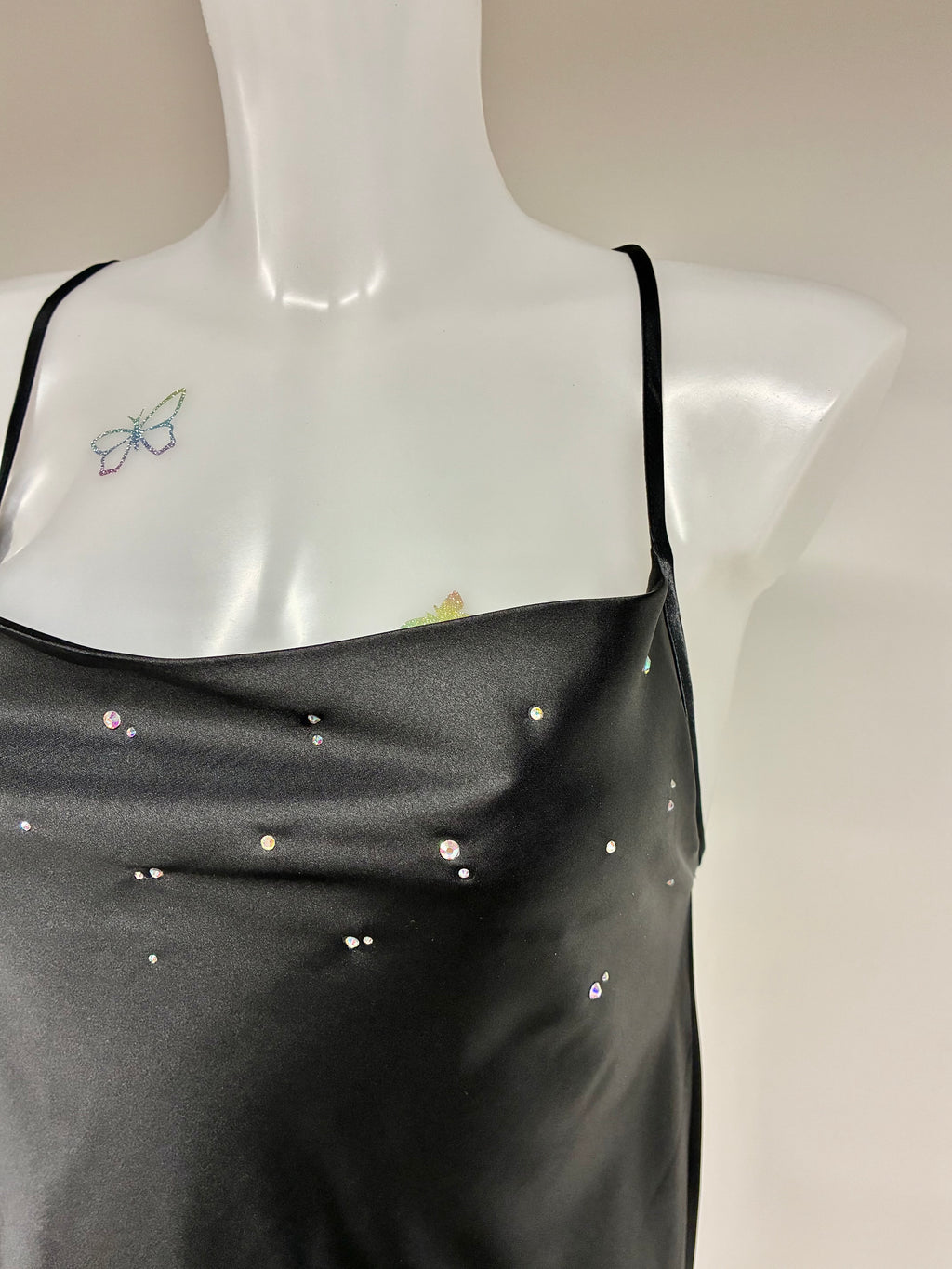 Crystal low back dress