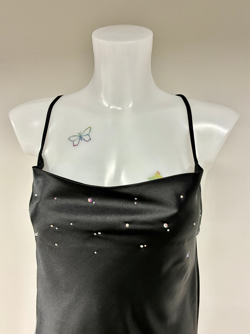 Crystal low back dress