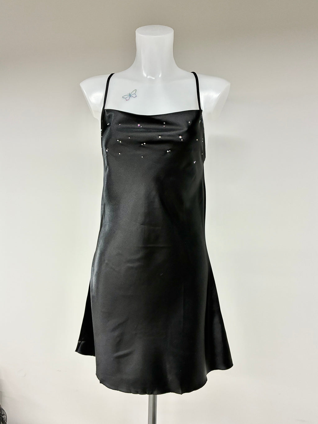 Crystal low back dress