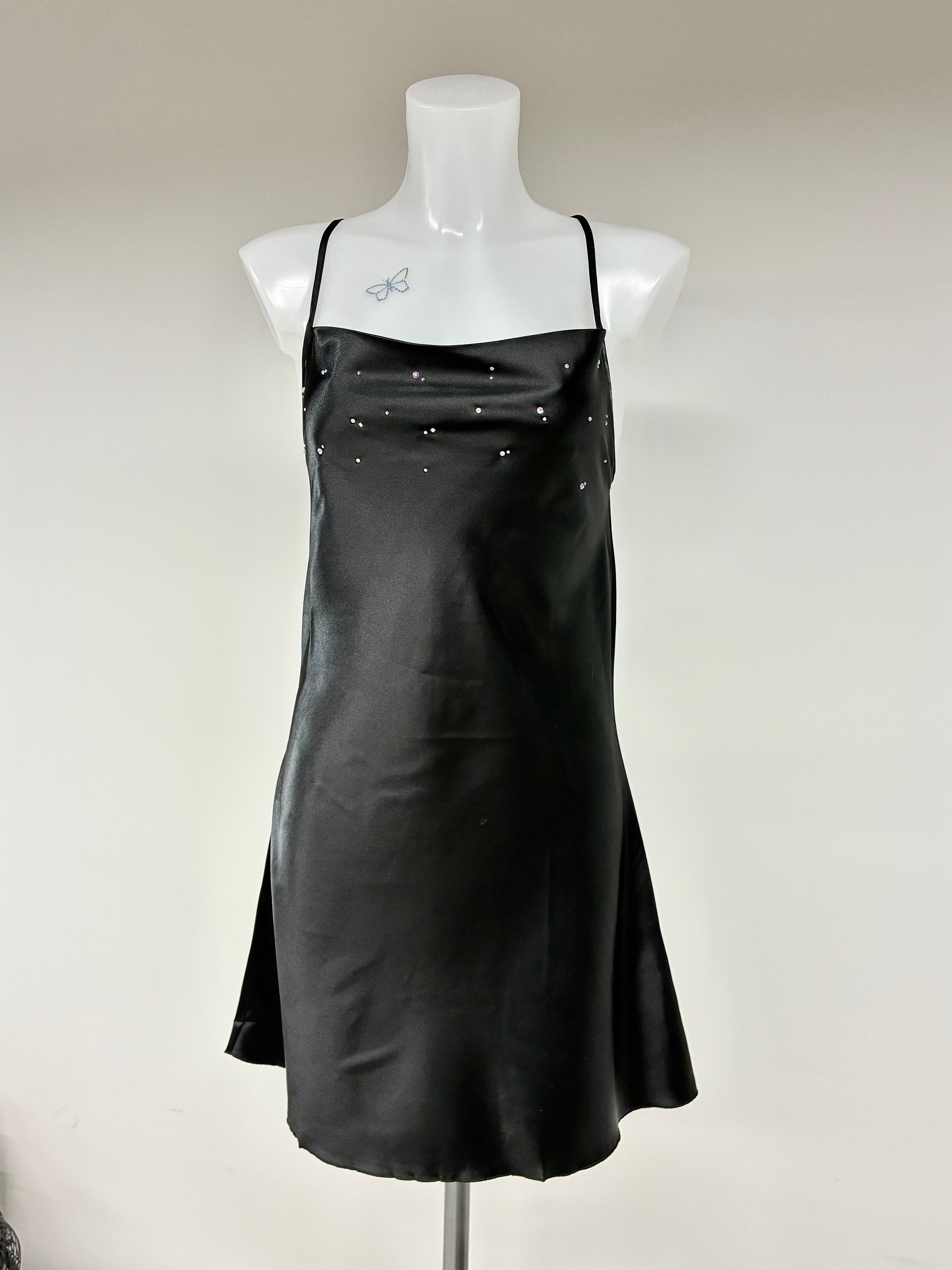 Crystal low back dress