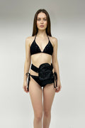 Stoma bag cover with crystals
